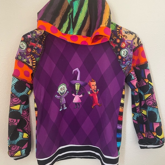 Nightmares Before Christmas L/S Hoodie Custom Boutique Size 12 - Picture 3 of 3